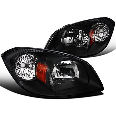 OVERTIME Headlights for 2005-2010 Chevy Cobalt - Black OV1617516